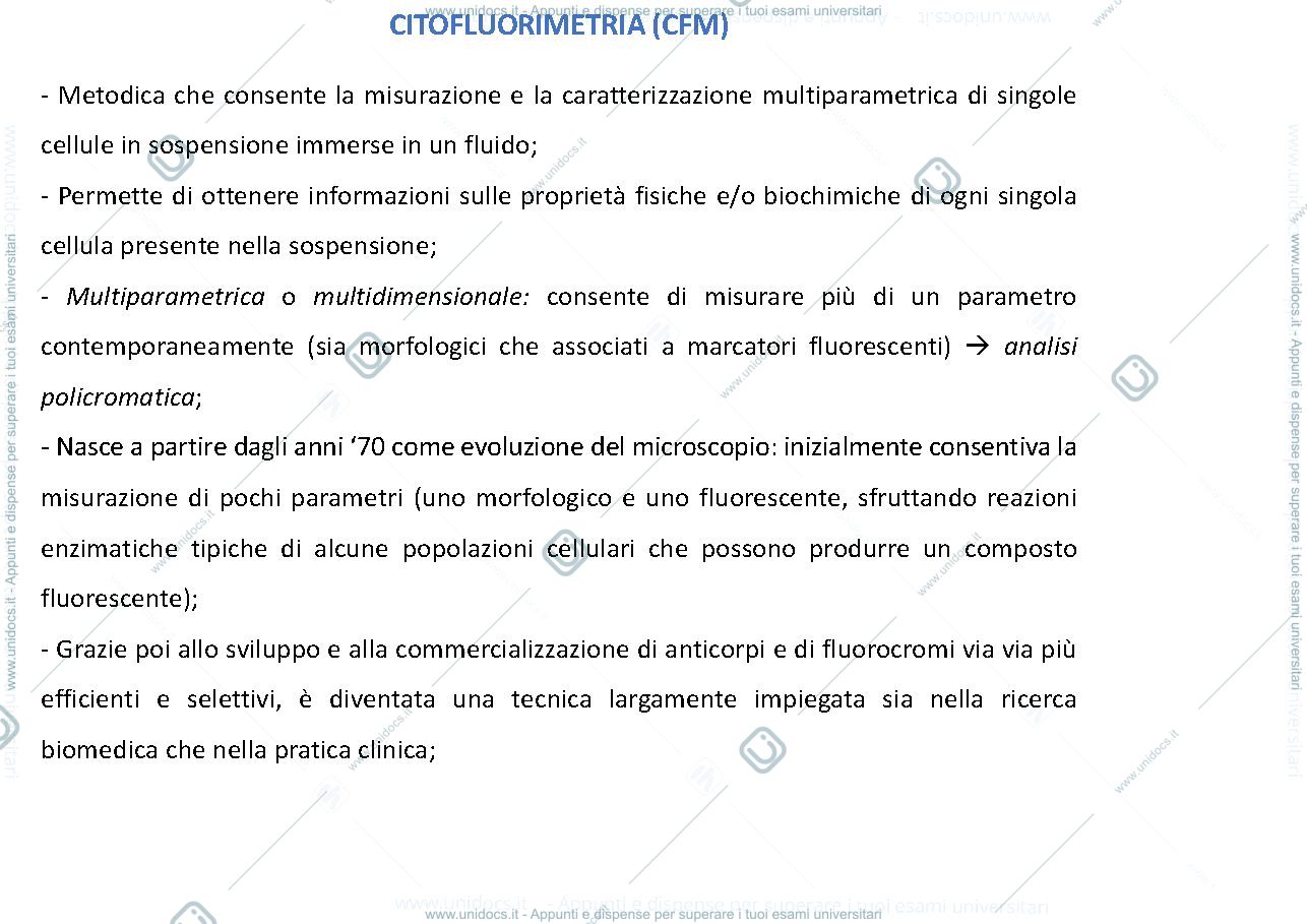 Anteprima pagina 3 — Citofluorimetria