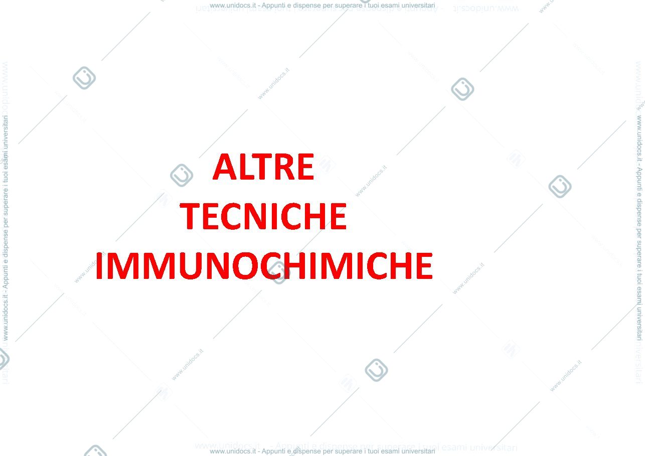 Anteprima pagina 1 — tecniche immunochimiche