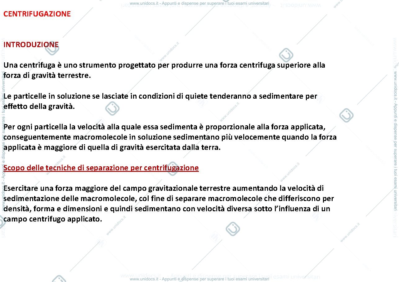 Anteprima pagina 1 — le centrifughe