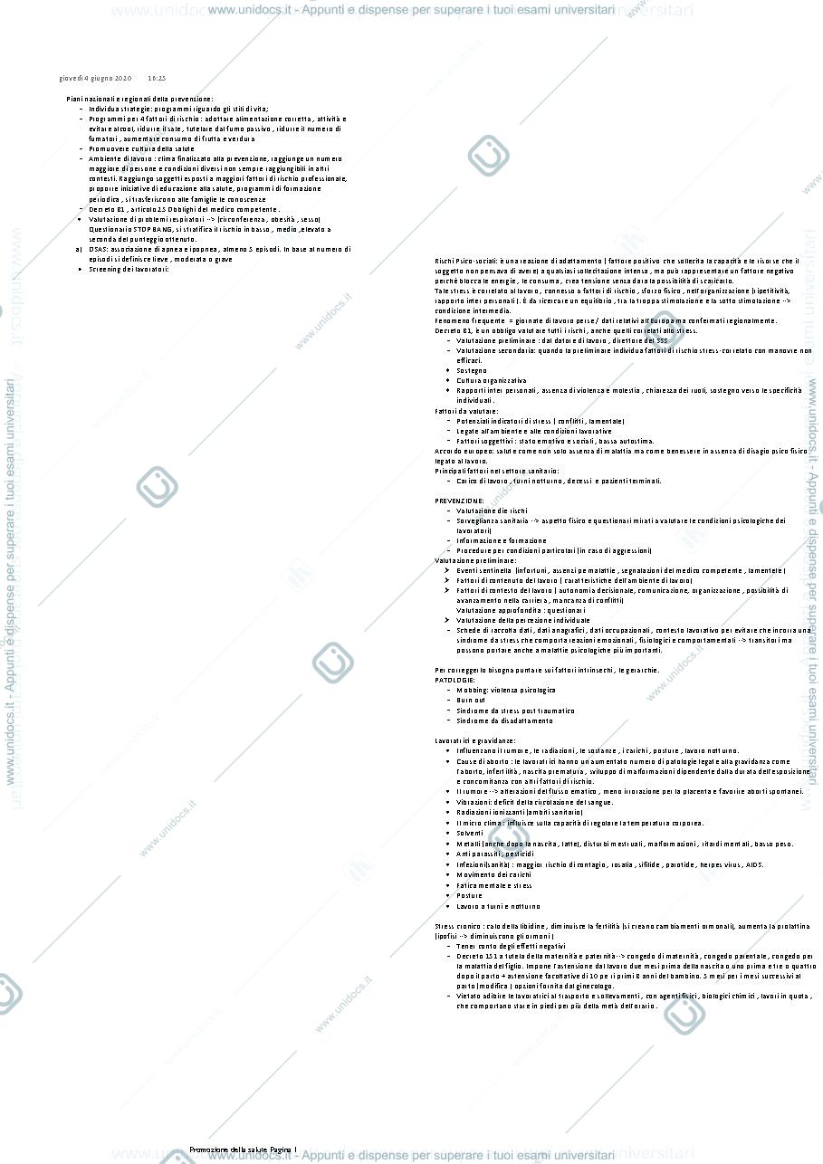 Anteprima pagina 1 — Rischi 