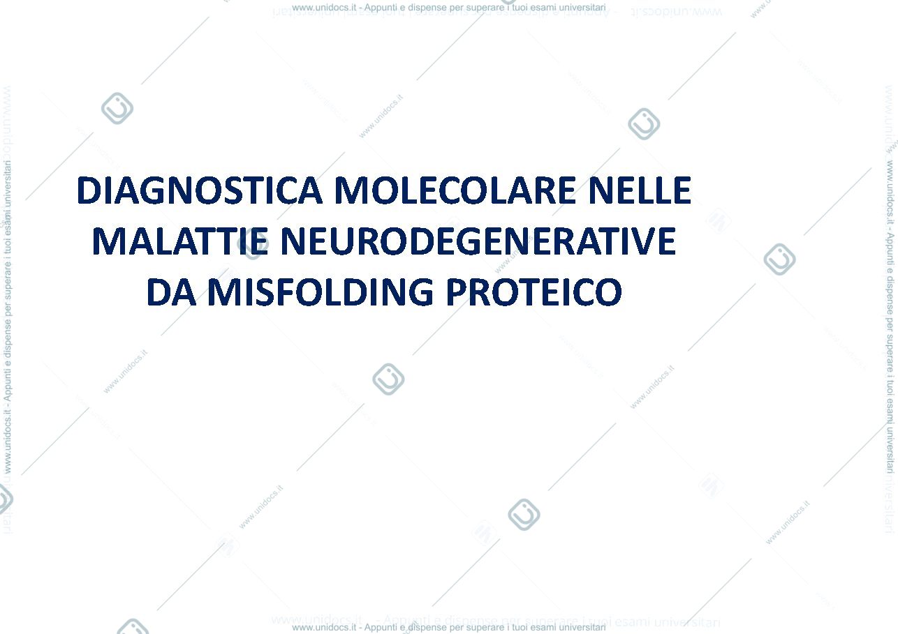 Anteprima pagina 1 — diagnostica molecolare