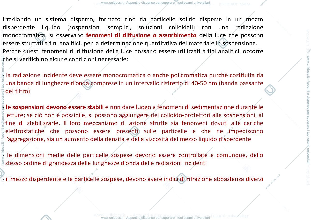 Anteprima pagina 2 — nefelometria e turbidimetria