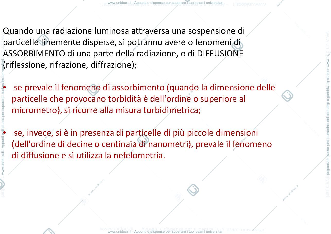 Anteprima pagina 3 — nefelometria e turbidimetria