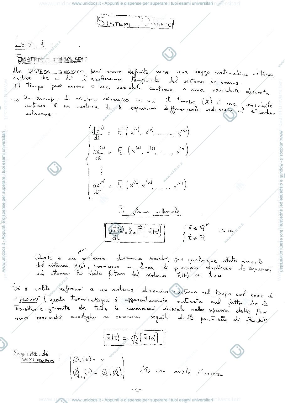 Anteprima pagina 3 — Sistemi dinamici