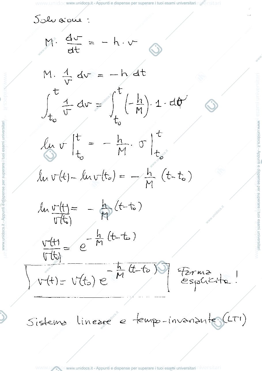 Anteprima pagina 2 — Sistemi Dinamici - parte 1/6