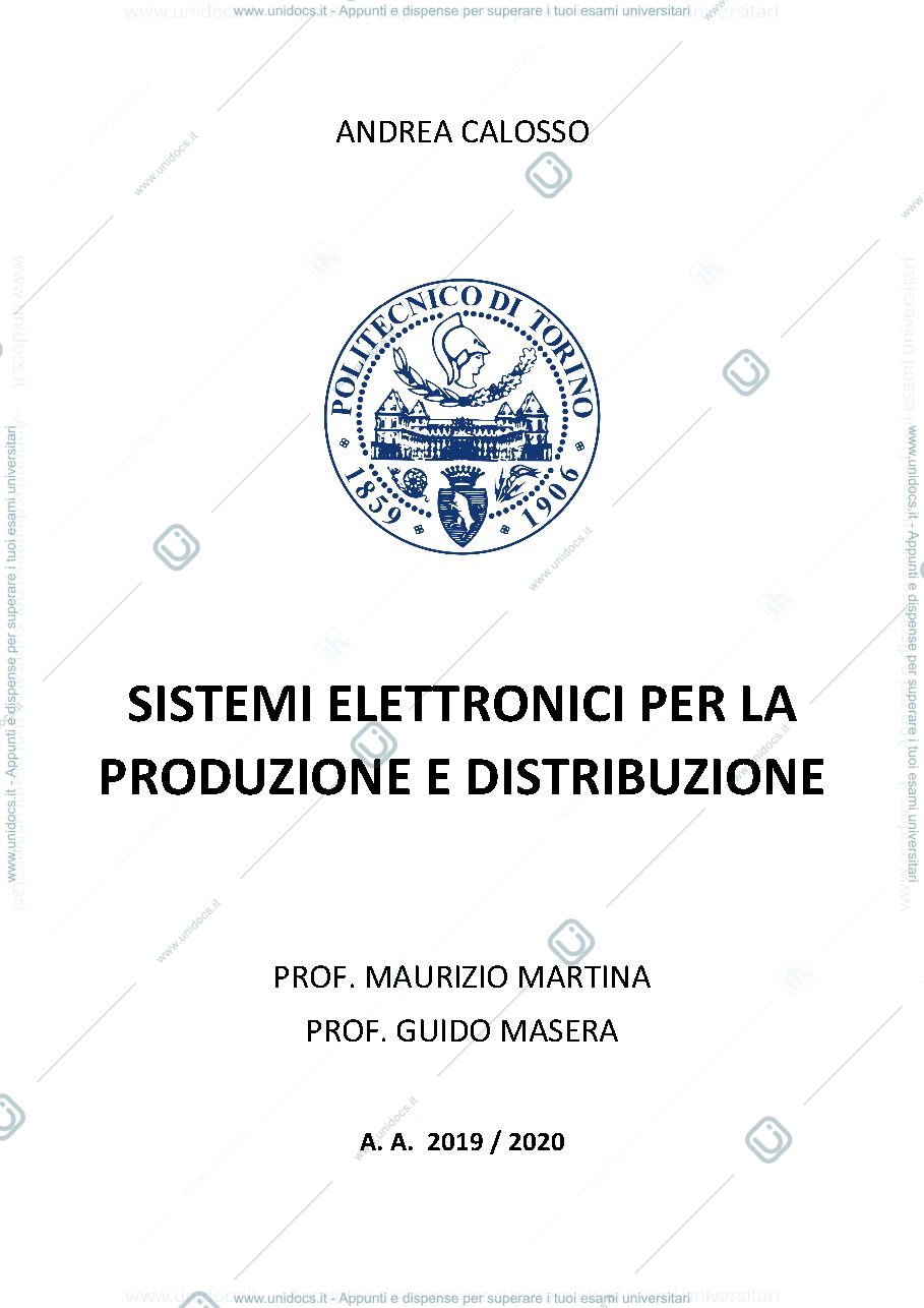 Anteprima pagina 1 — Sistemi elettronici - dispense complete