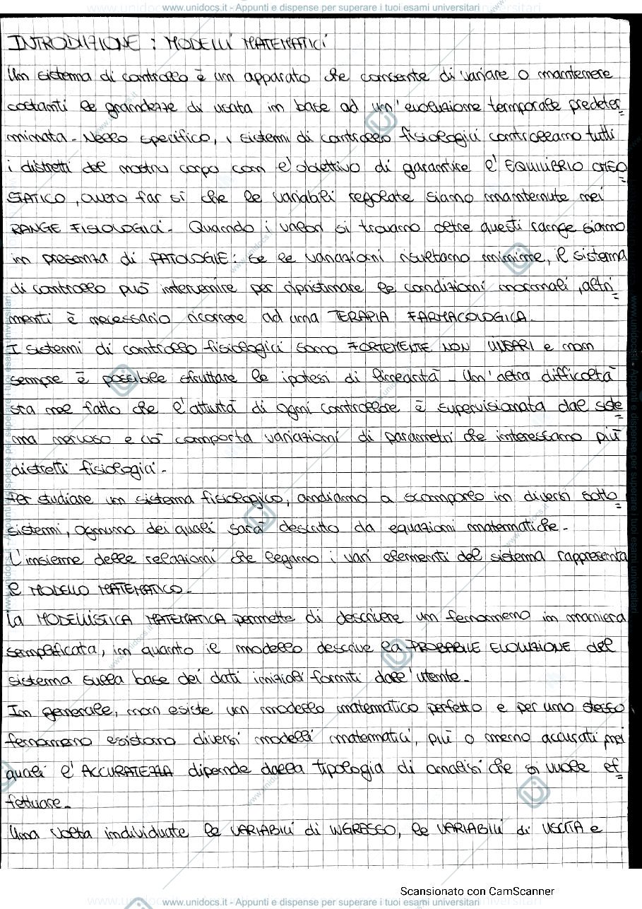 Anteprima pagina 1 — Appunti di sistemi 