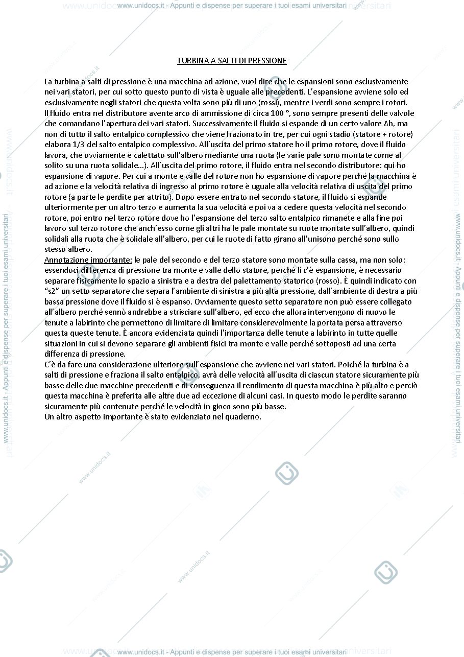 Anteprima pagina 1 — Turbina a salti di pressione