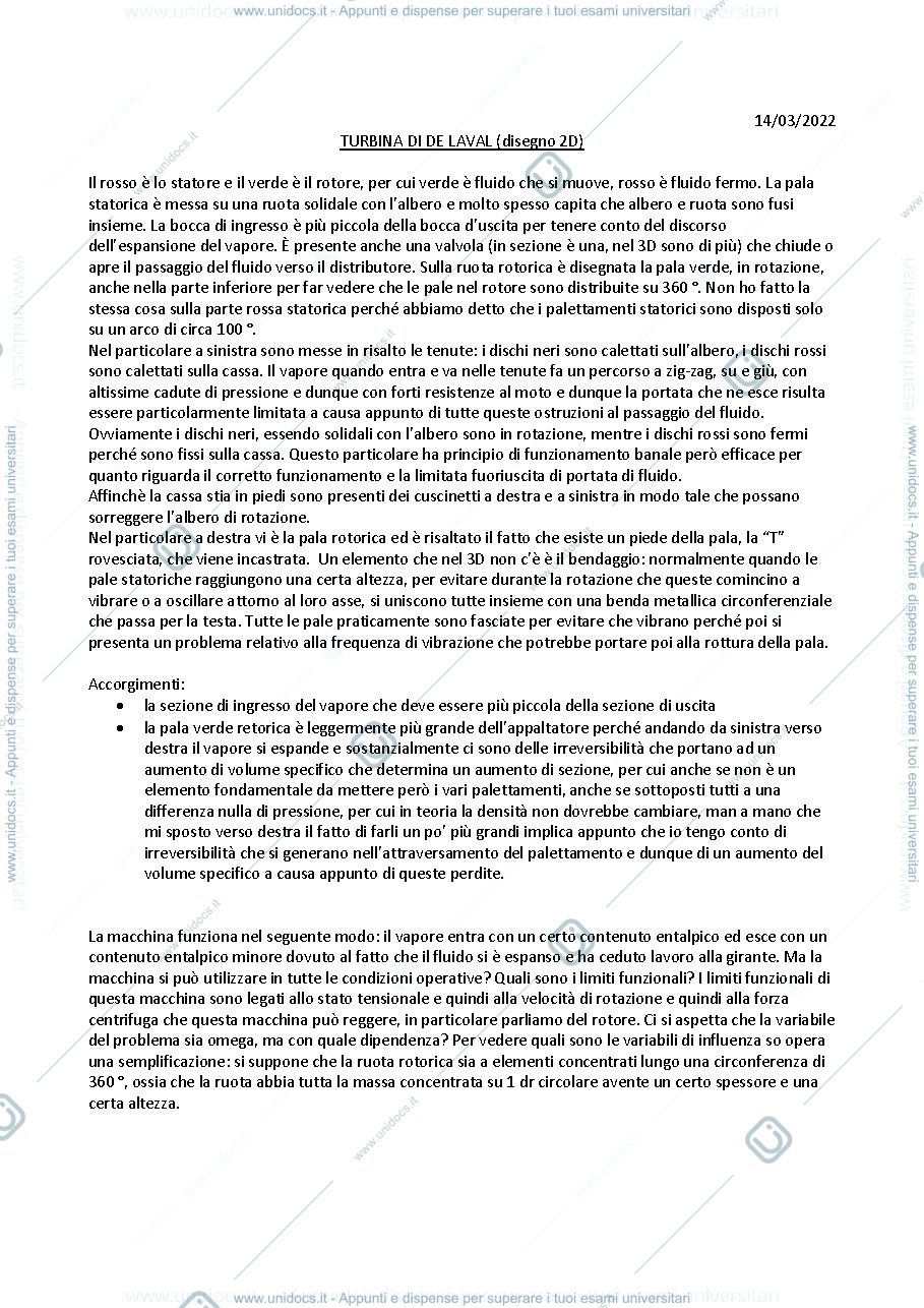 Anteprima pagina 1 — Turbina di De Laval