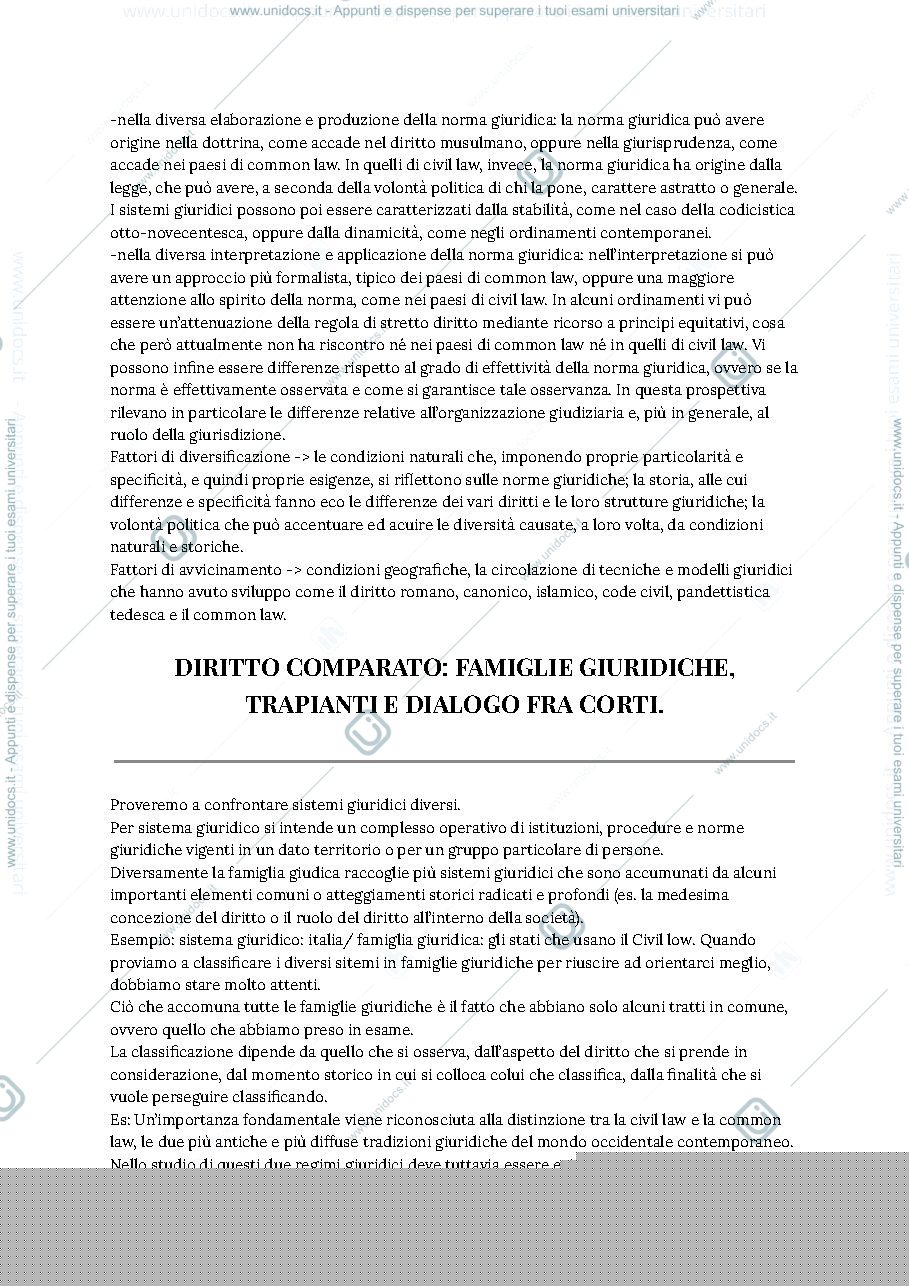 Anteprima pagina 4 — appunti sistemi giuridici comparati 