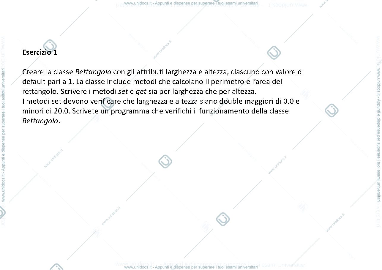 Anteprima pagina 2 — Esercizi Java esercizi prof: Gatti Nicola