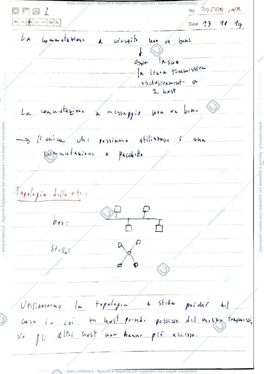 Anteprima pagina 2 — appunti lezioni prof: Gatti Nicola