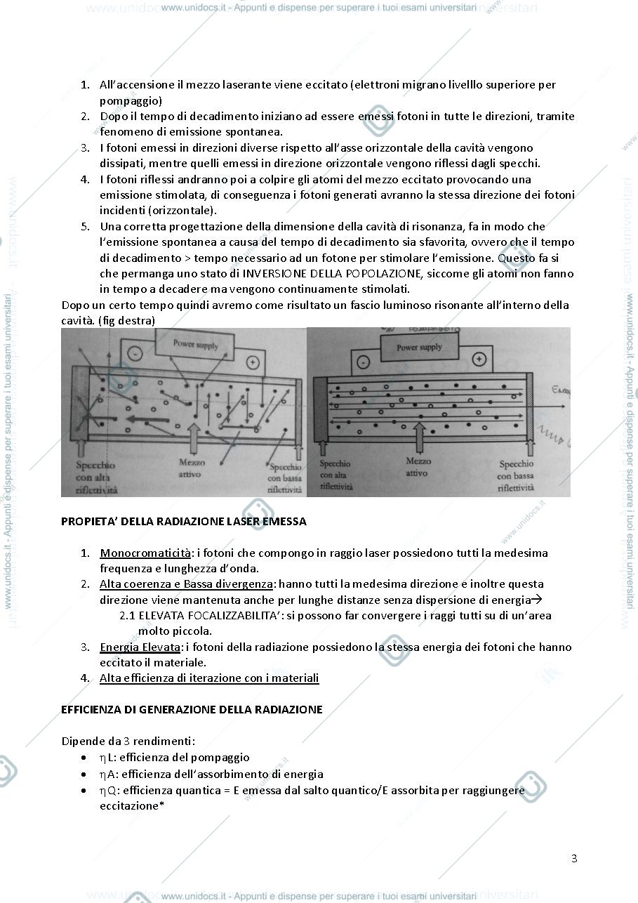 Anteprima pagina 3 — Riassunto Laser ed Additive Manufacturing - Campana