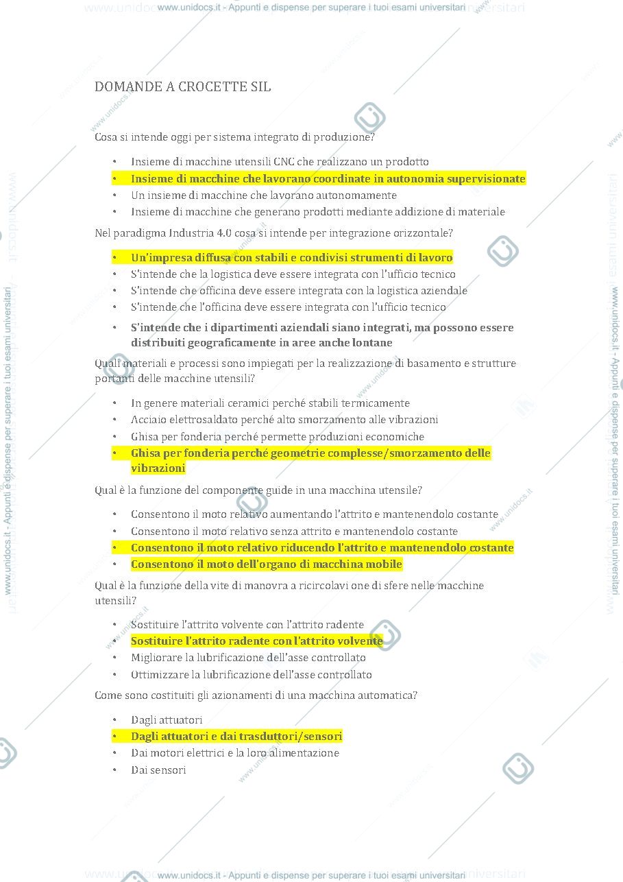 Anteprima pagina 1 — crocette esame