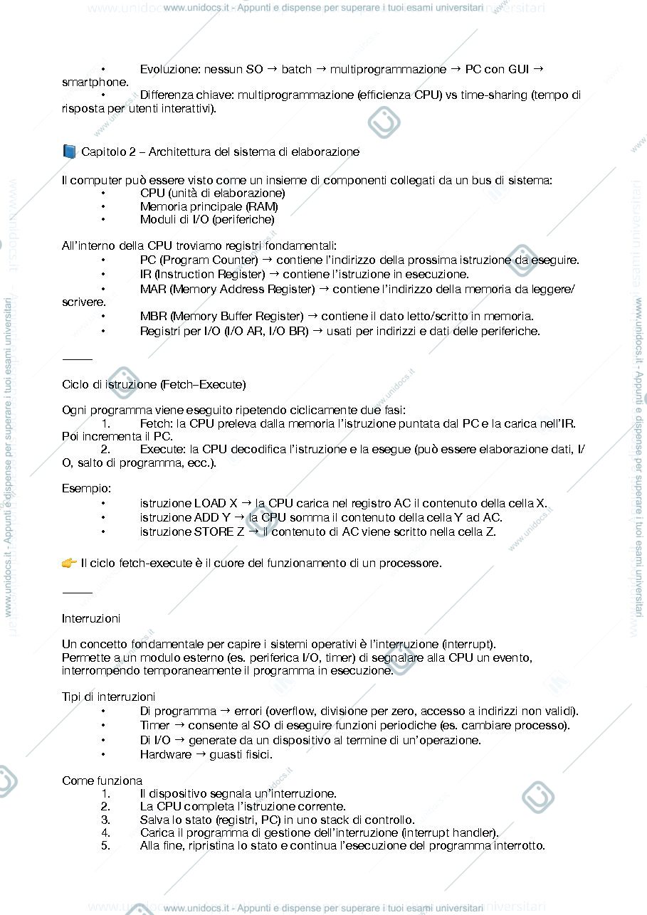 Anteprima pagina 2 — Sistemi Operativi