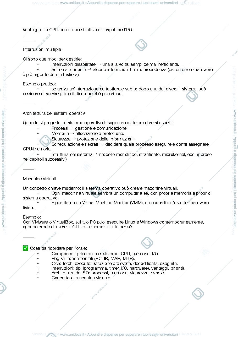 Anteprima pagina 3 — Sistemi Operativi