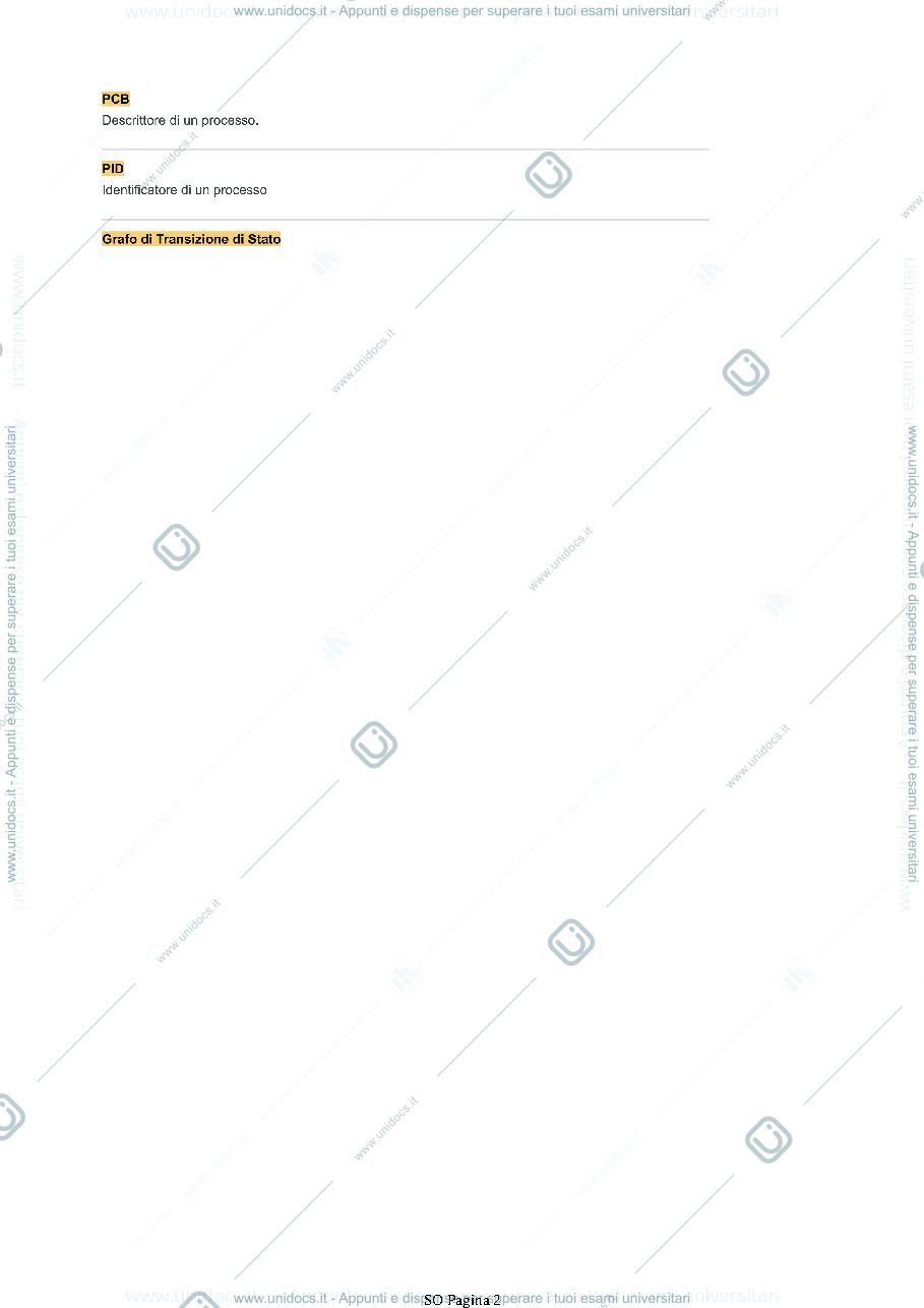 Anteprima pagina 2 — Appunti su lezioni di SO e trascrizione finale di ripasso pre-esame
