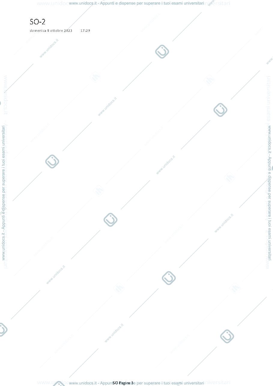 Anteprima pagina 3 — Appunti su lezioni di SO e trascrizione finale di ripasso pre-esame