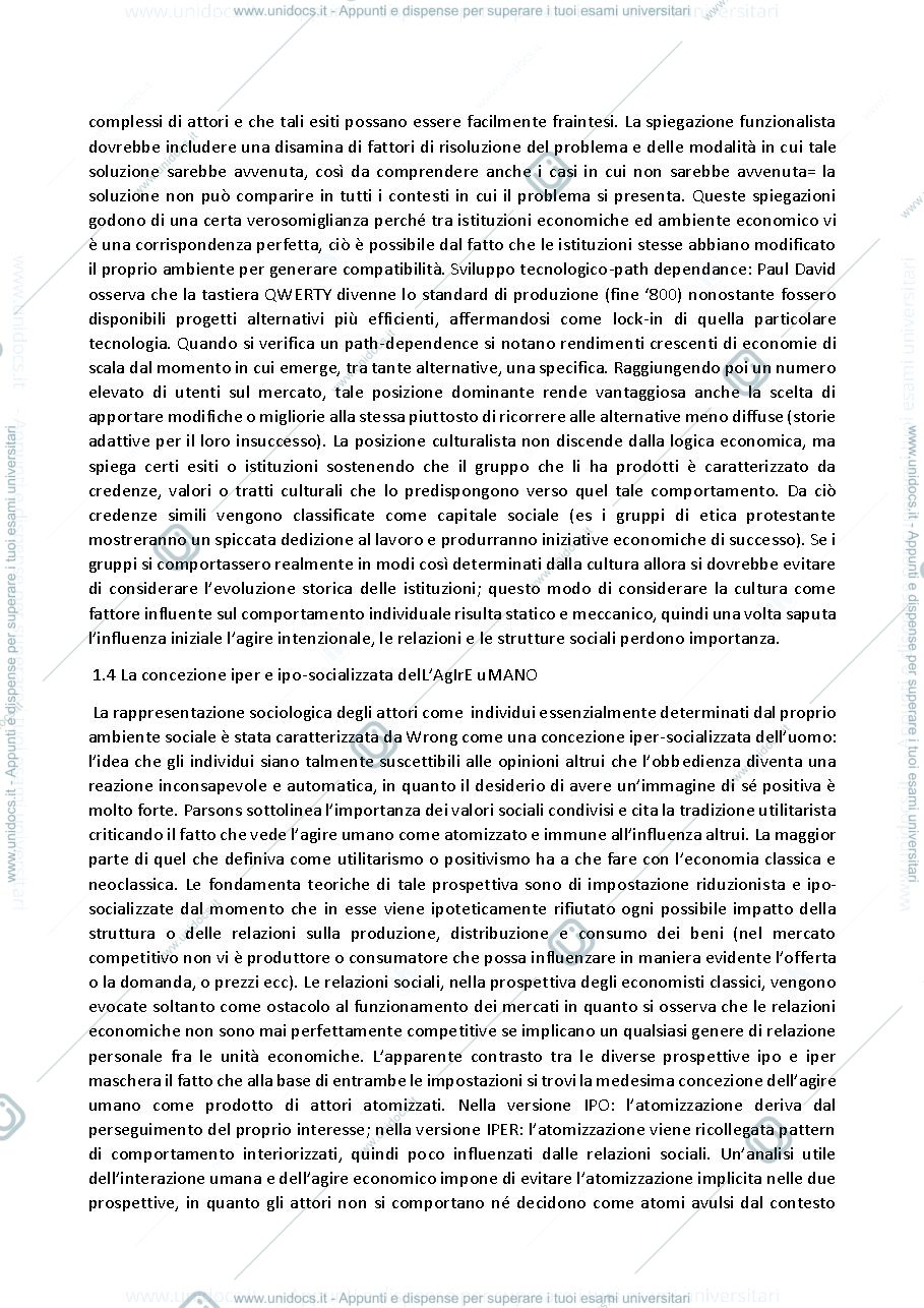 Anteprima pagina 2 — Riassunto Società ed Economia
