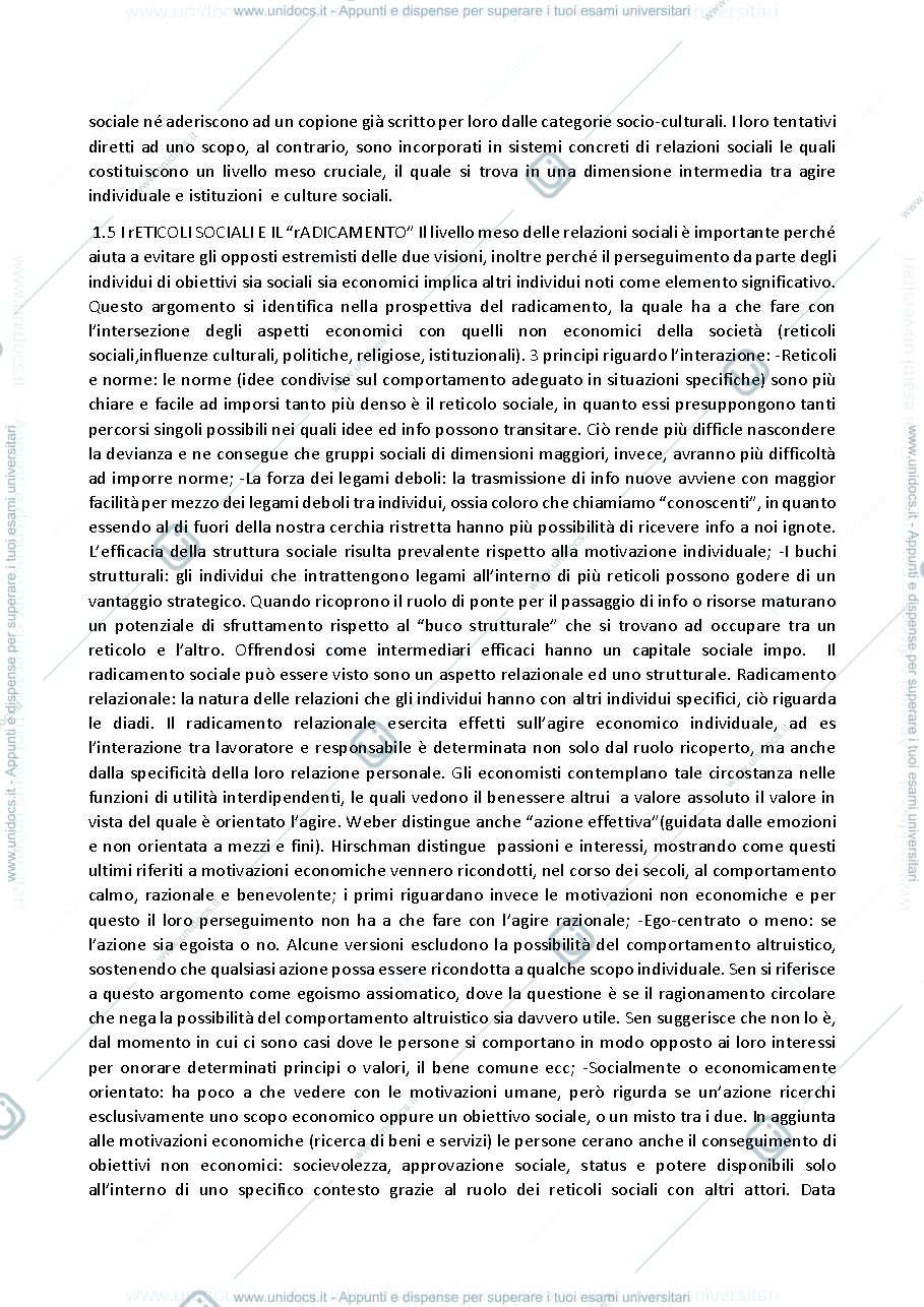 Anteprima pagina 3 — Riassunto Società ed Economia