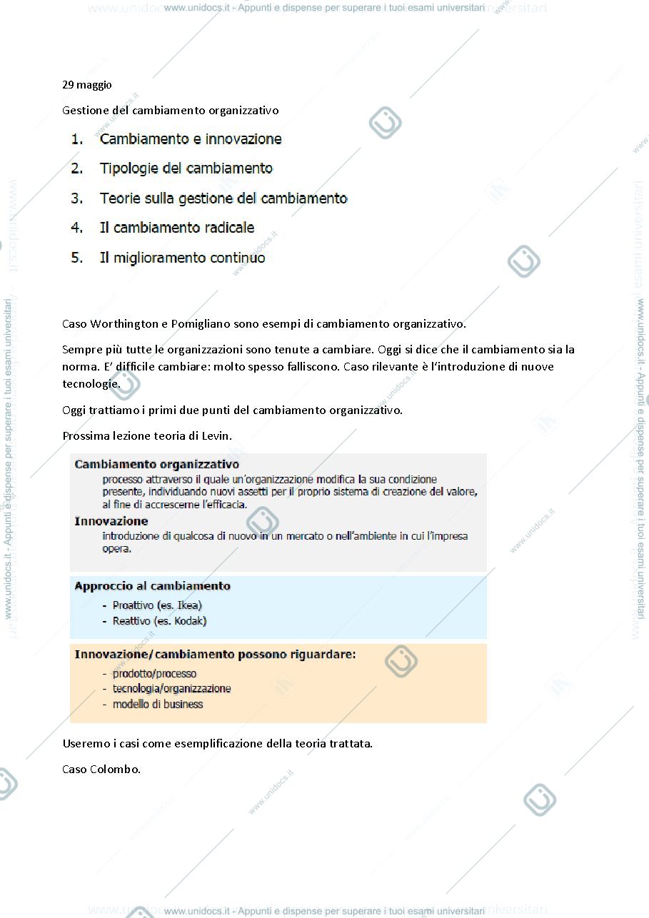 Anteprima pagina 1 — sistemi organizzativi