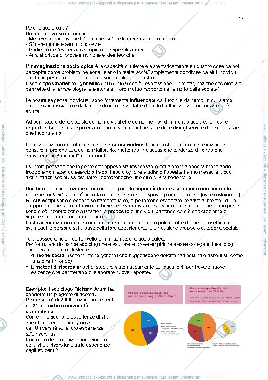Anteprima pagina 1 — Sistemi sociali comparati prof Jeannet