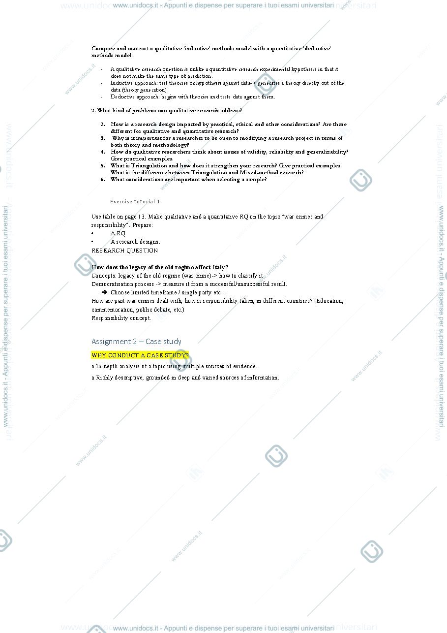 Anteprima pagina 2 — research qualitative methods notes and lectures