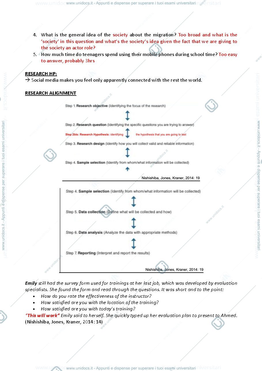 Anteprima pagina 4 — Appunti Social and Political Research Methods - Prof. Bassoli
