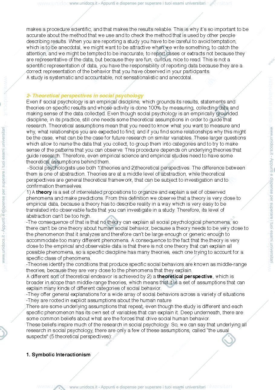 Anteprima pagina 3 — Social Psychology and Communication appunti completi (docente: A. Spagnolli)