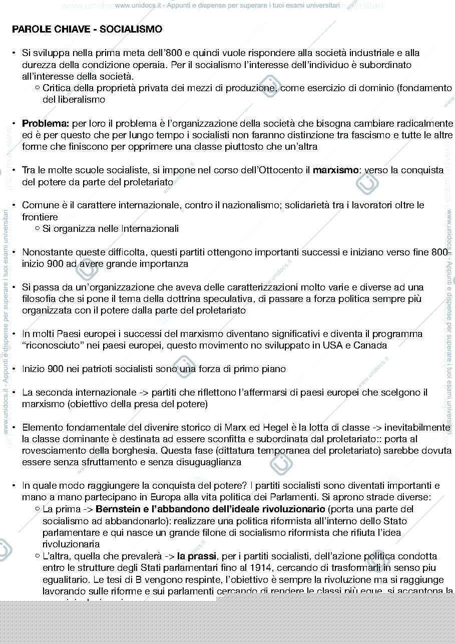 Anteprima pagina 1 — Appunti società di massa moda e costume nella storia del ‘900