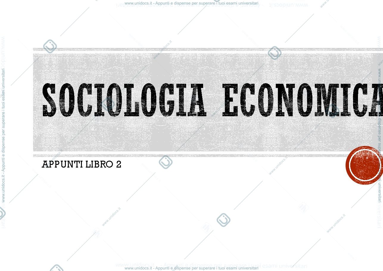Anteprima pagina 1 — appunti società e economia