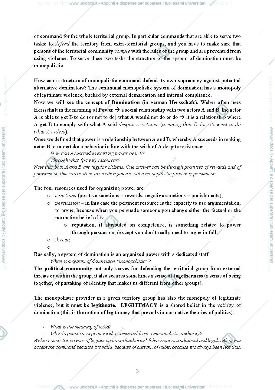 Anteprima pagina 2 — Lecture notes unit 1 of "Society, Politics and Institutions"