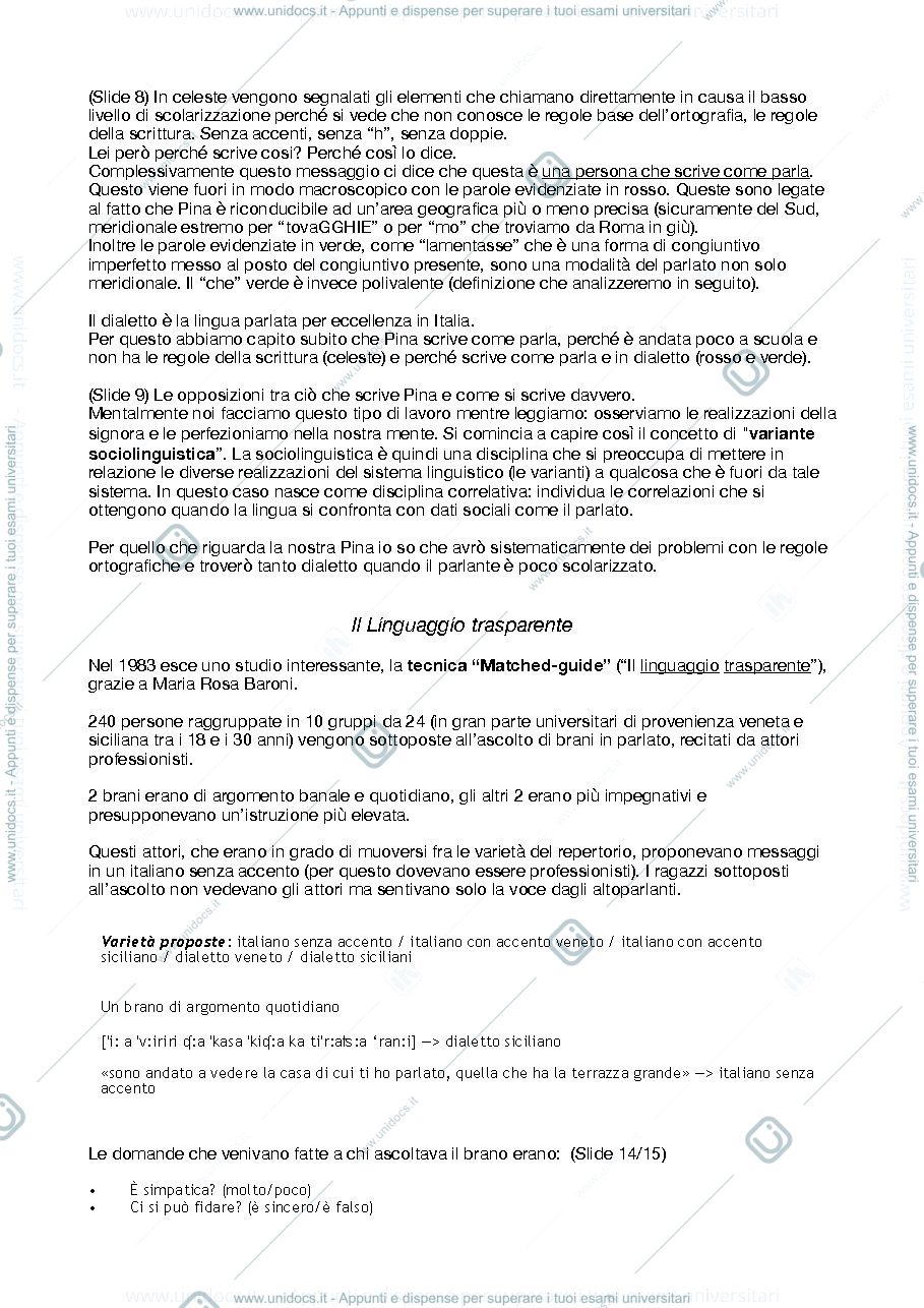 Anteprima pagina 2 — Sociolinguistica