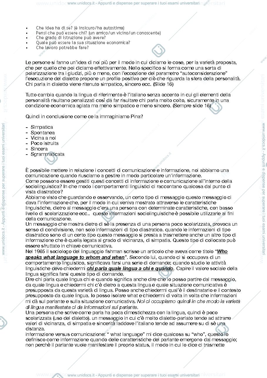 Anteprima pagina 3 — Sociolinguistica