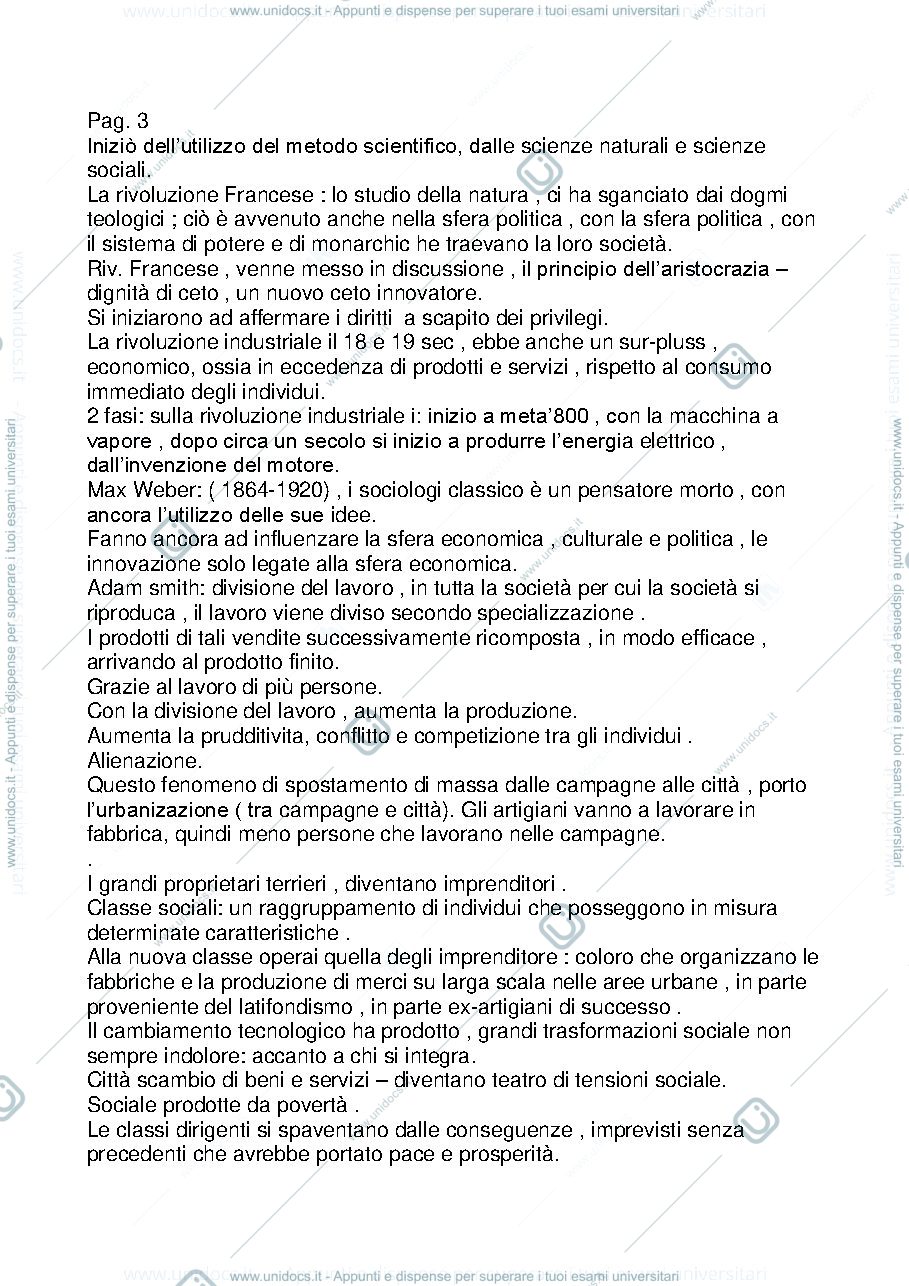 Anteprima pagina 3 — Introduzione al corso di sociologia