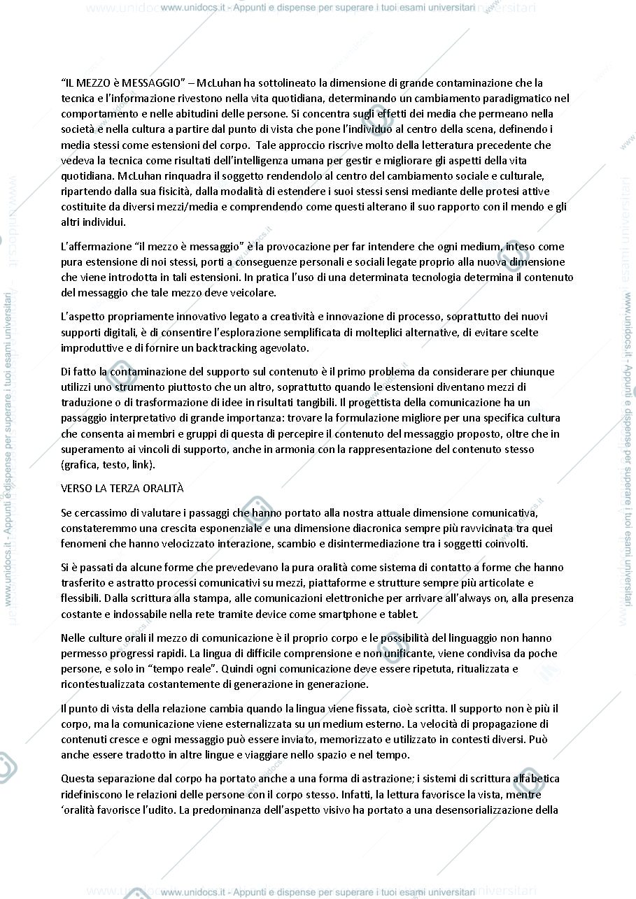 Anteprima pagina 2 — Riassunto completo di Media Culture e Design