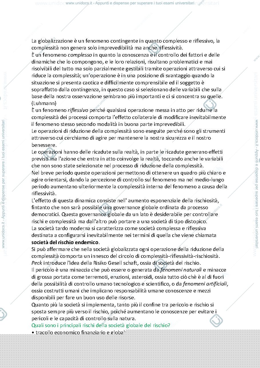 Anteprima pagina 3 — Sociologia dei processi culturali, prof. Scalon