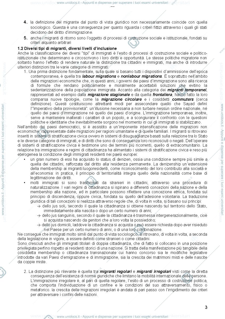 Anteprima pagina 3 — sociologia dei processi migratori 