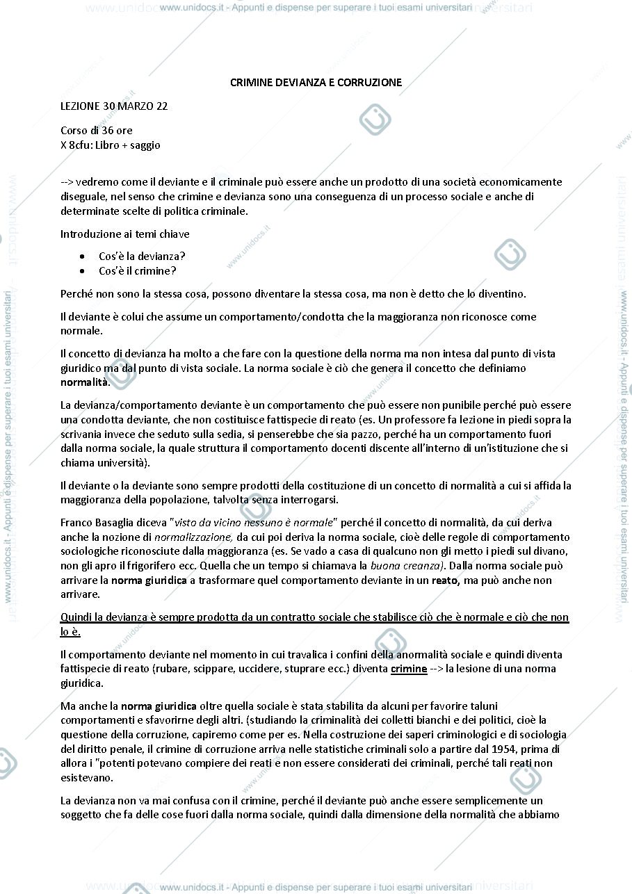 Anteprima pagina 1 — appunti lezione