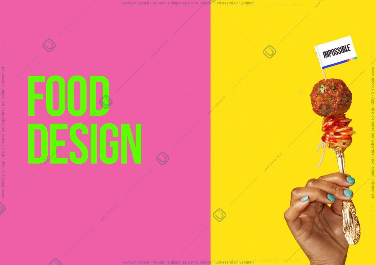 Anteprima pagina 1 — Che cos’è il food design  