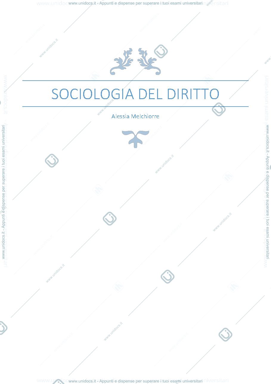 Anteprima pagina 1 — Lineamenti di sociologia del diritto