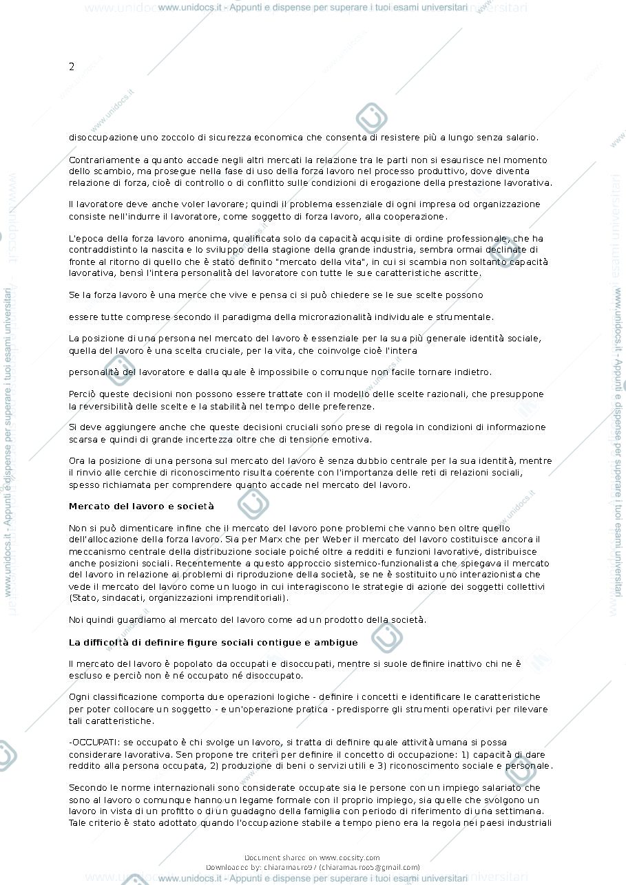Anteprima pagina 3 — sociologia del lavoro 