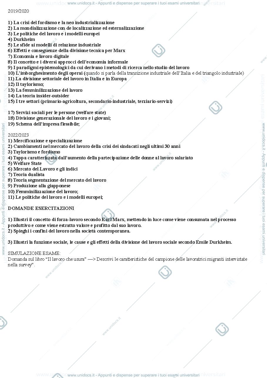 Anteprima pagina 1 — Domande frequenti