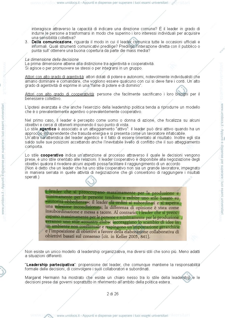 Anteprima pagina 2 — Lo stile del leader