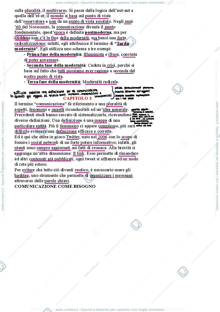 Anteprima pagina 3 — Homo comunicans e teorie della comunicazione riassunto