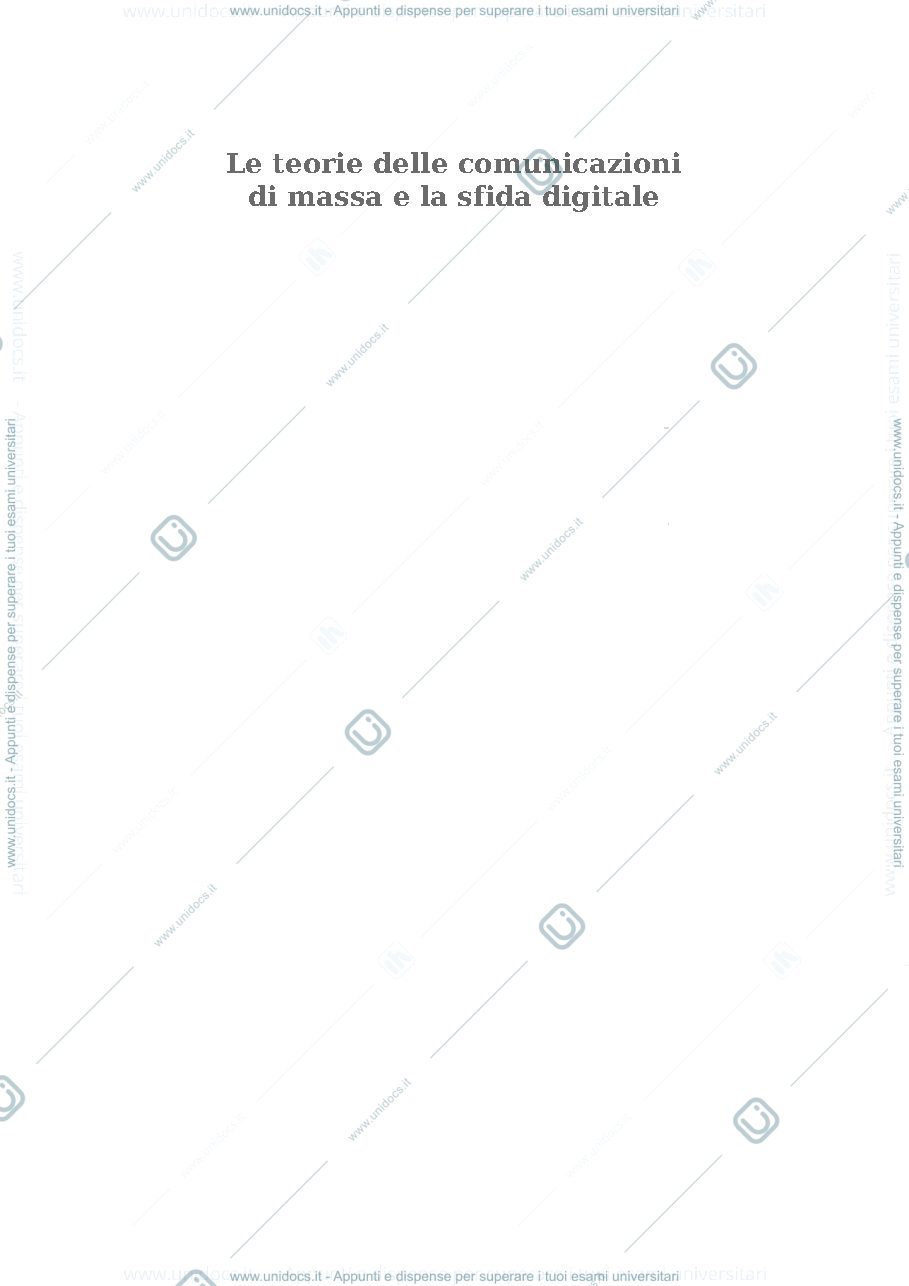 Anteprima pagina 1 — riassunto sul programma d’esame di SOCIOLOGIA DELLA COMUNICAZIONE