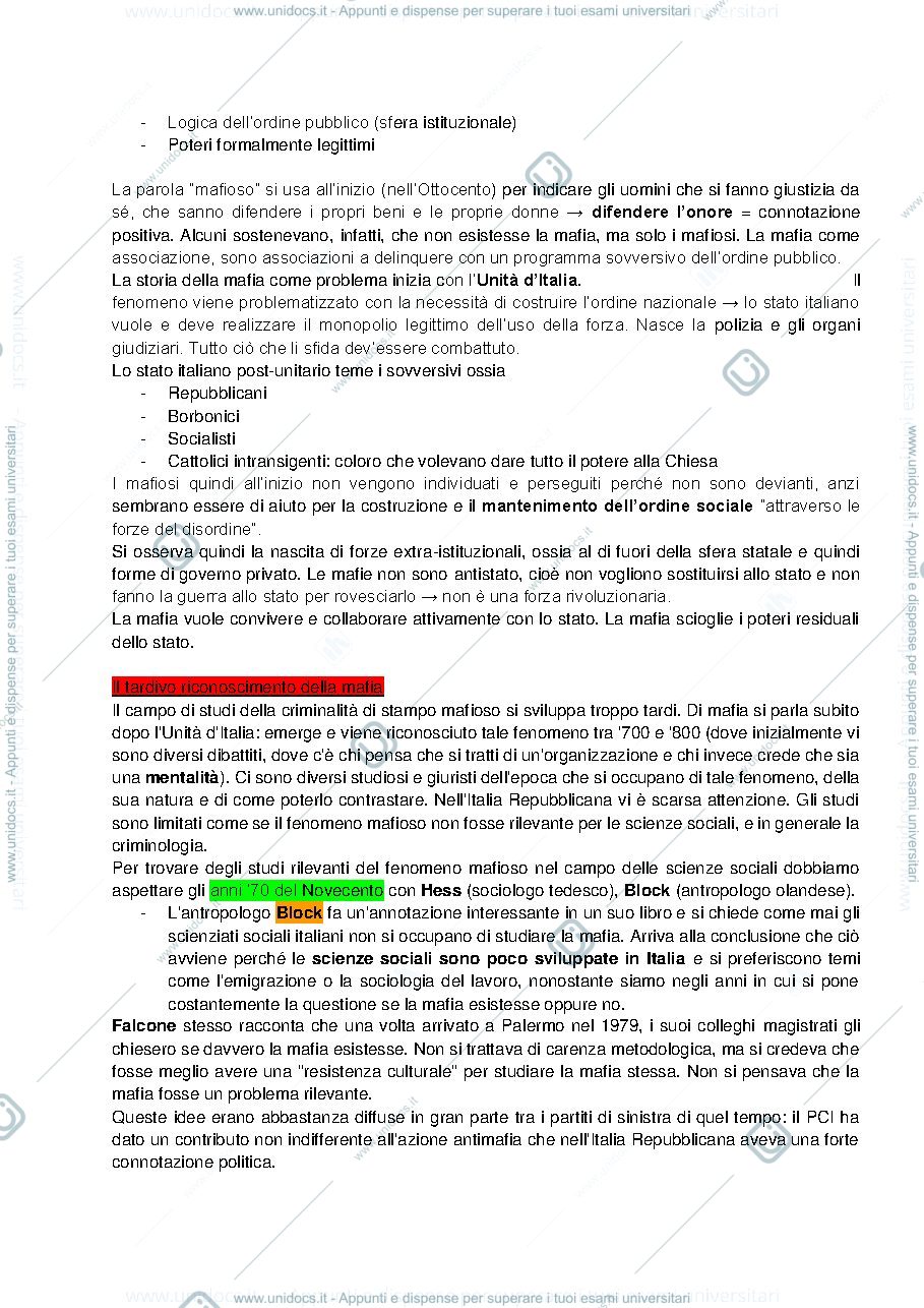 Anteprima pagina 4 — SOCIOLOGIA DELLE MAFIE