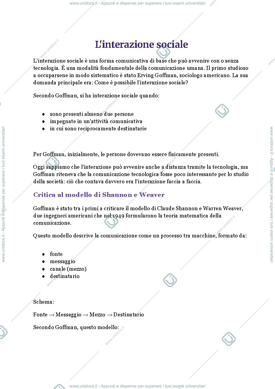 Anteprima pagina 2 — Appunti interi della materia di Sociologia della Cultura, molto approfonditi