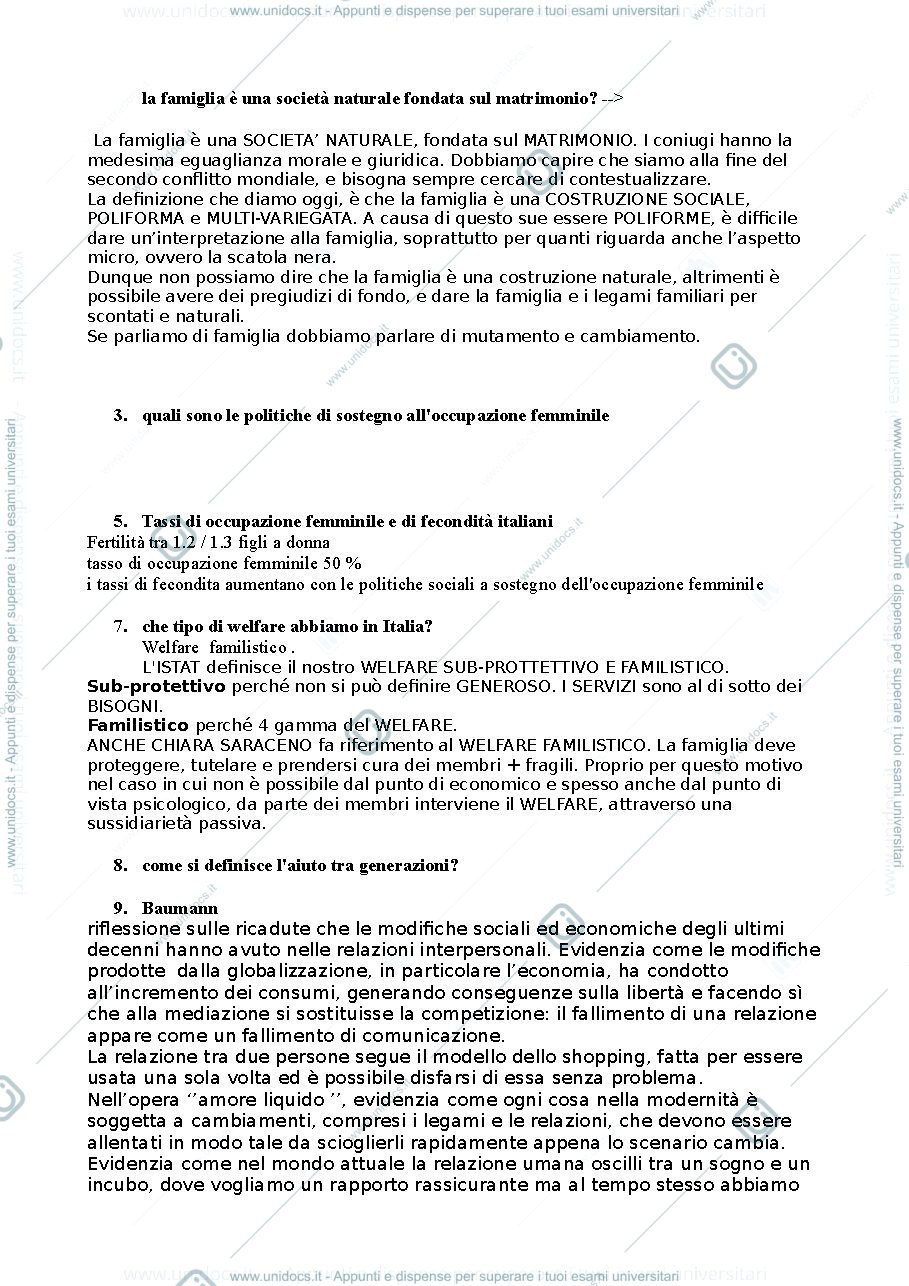 Anteprima pagina 1 — Domande e Risposte esame 1