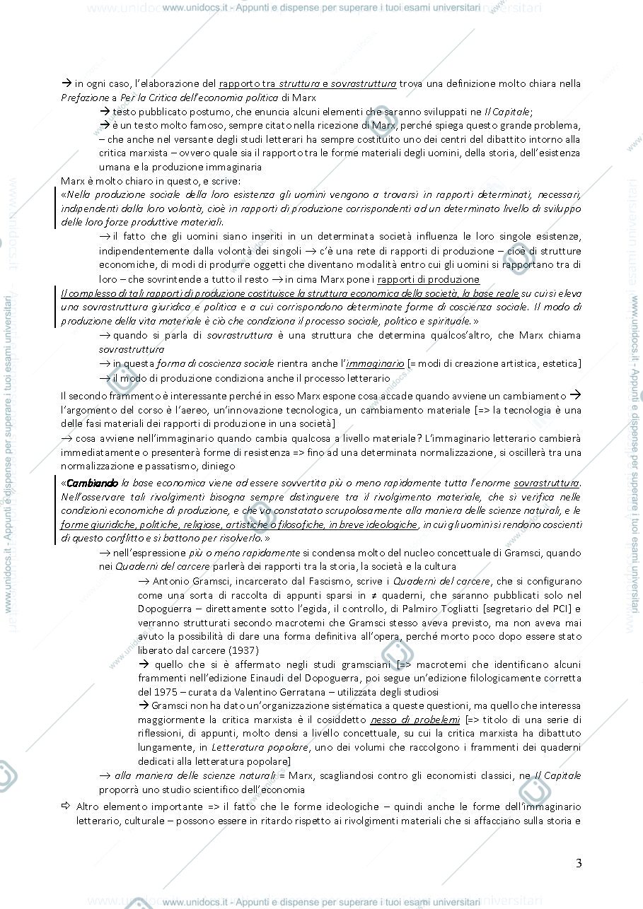 Anteprima pagina 3 — Lezione 1 sociologia delle letteratura 